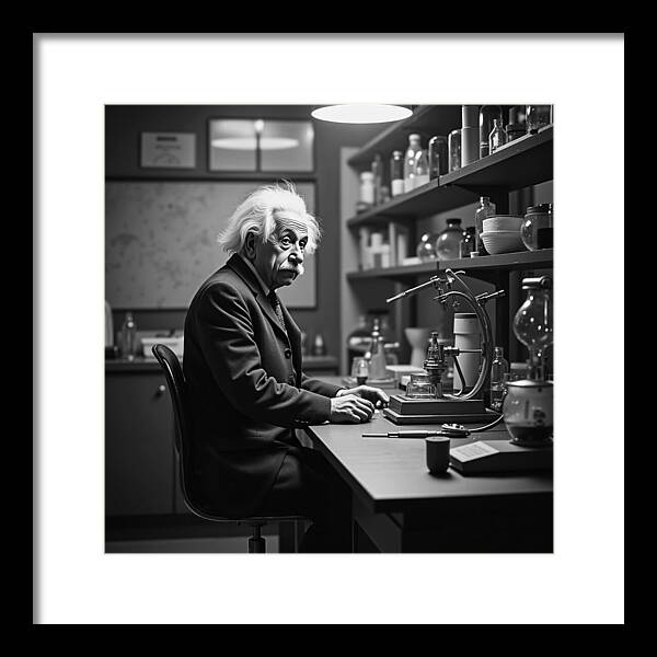 Moment Before Revelation Dark - Framed Print