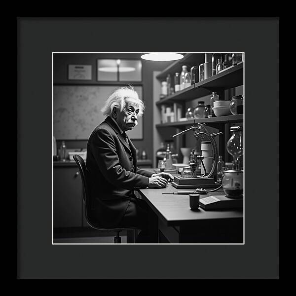 Moment Before Revelation Dark - Framed Print