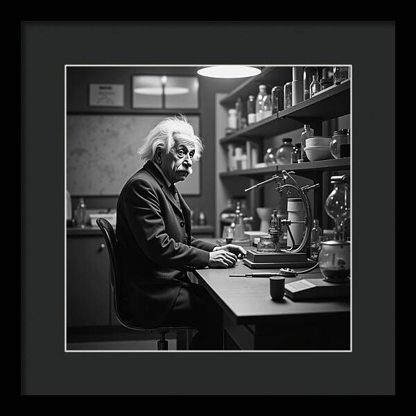 Moment Before Revelation Dark - Framed Print