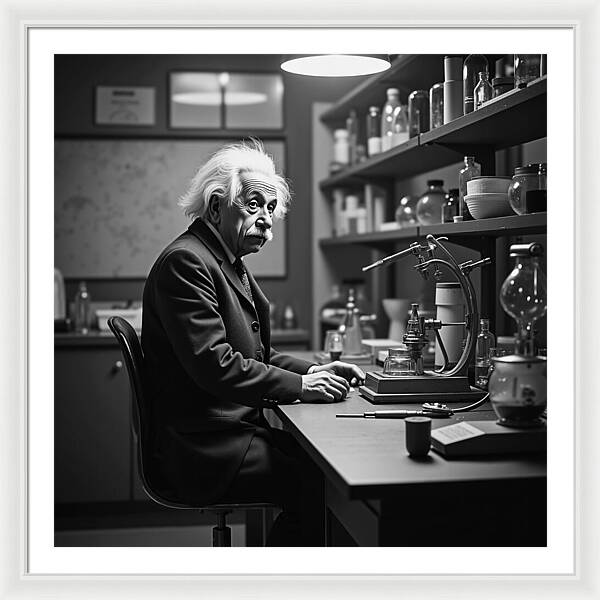 Moment Before Revelation Dark - Framed Print