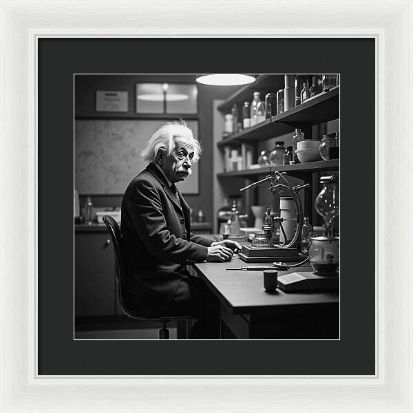 Moment Before Revelation Dark - Framed Print