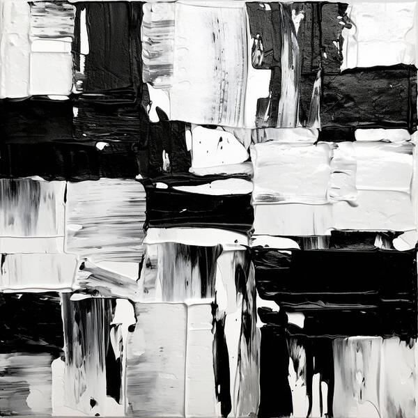 Monochrome Mosaic - Art Print