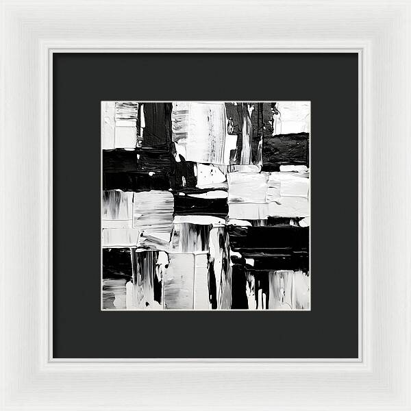 Monochrome Mosaic - Framed Print