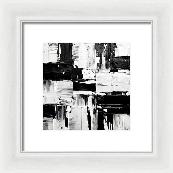 Monochrome Mosaic - Framed Print