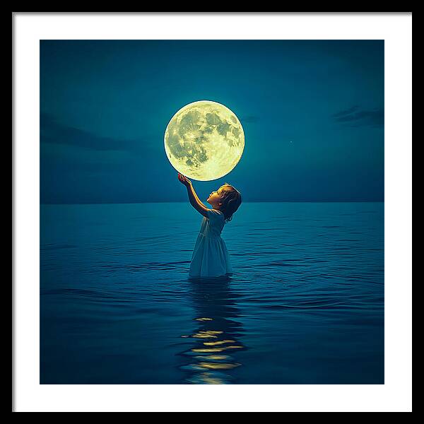 Moon Catcher - Framed Print