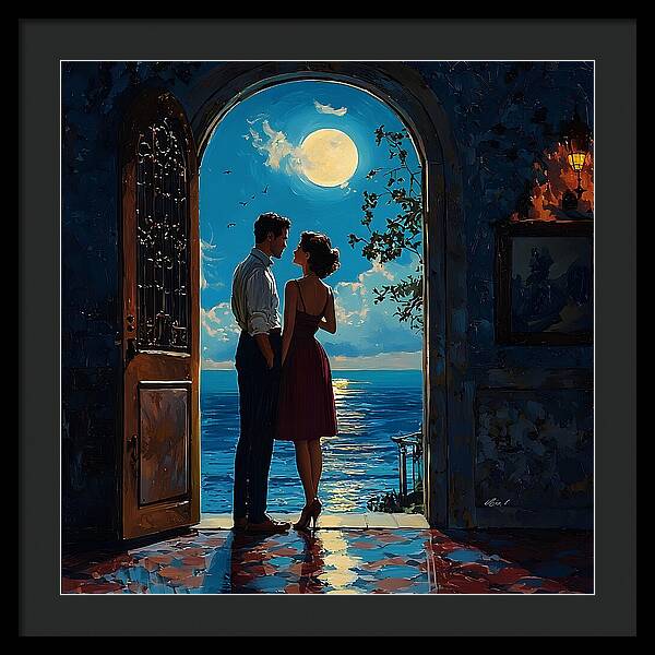 Moonlit Whispers - Framed Print