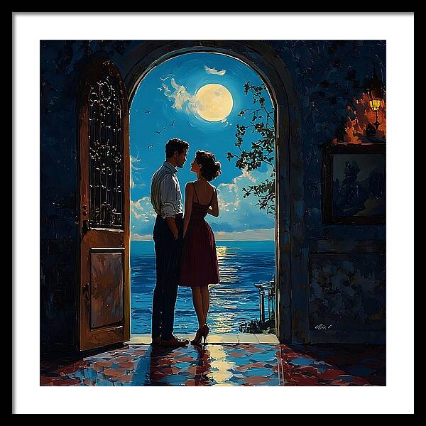 Moonlit Whispers - Framed Print