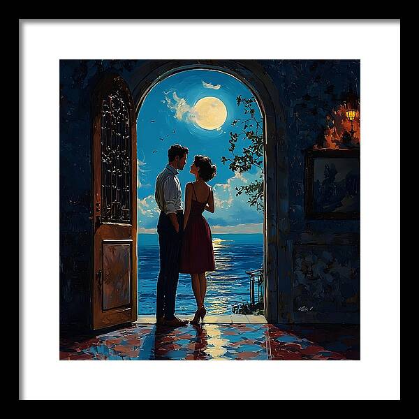 Moonlit Whispers - Framed Print