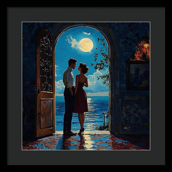 Moonlit Whispers - Framed Print