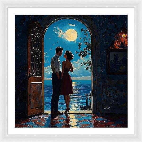Moonlit Whispers - Framed Print