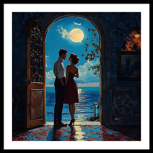 Moonlit Whispers - Framed Print