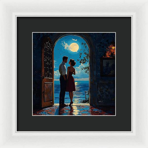 Moonlit Whispers - Framed Print