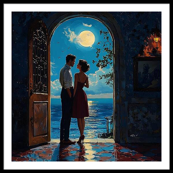 Moonlit Whispers - Framed Print