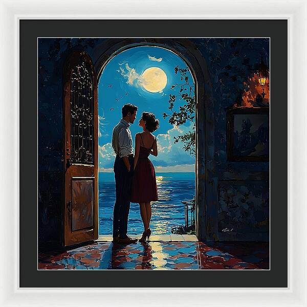 Moonlit Whispers - Framed Print
