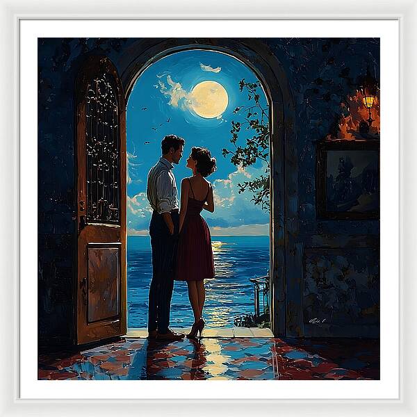 Moonlit Whispers - Framed Print
