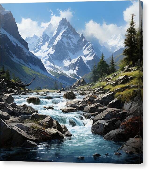 Mountain Stream - Canvas Print