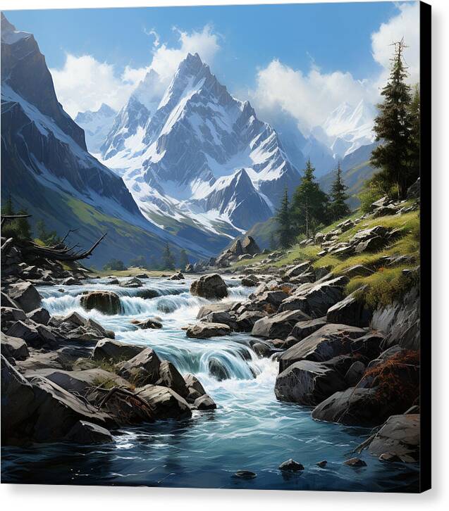 Mountain Stream - Canvas Print