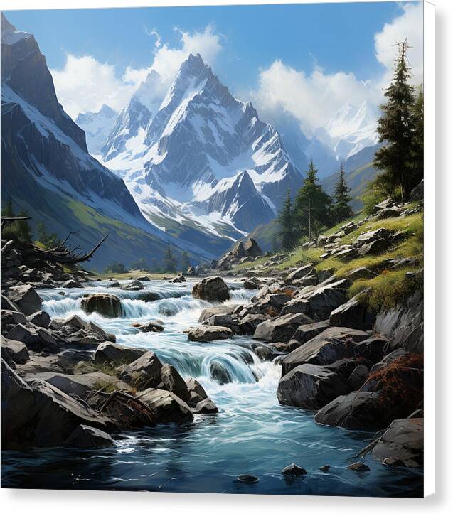 Mountain Stream - Canvas Print