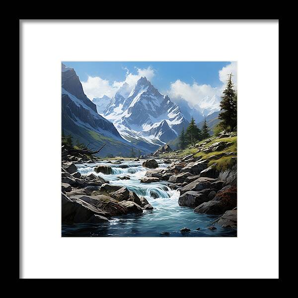 Mountain Stream - Framed Print