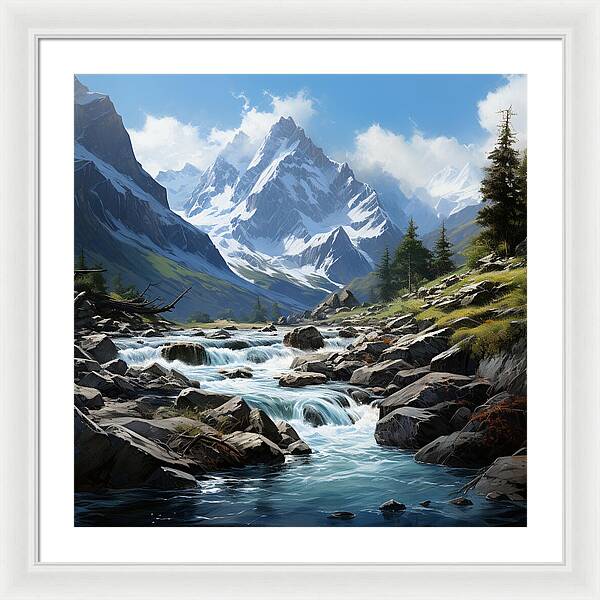 Mountain Stream - Framed Print