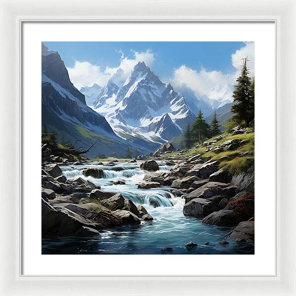 Mountain Stream - Framed Print