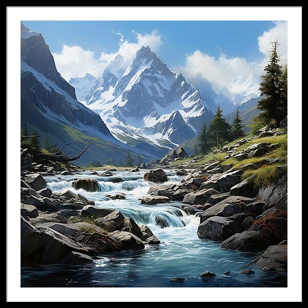 Mountain Stream - Framed Print