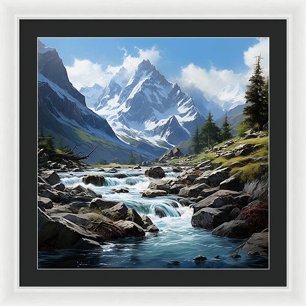 Mountain Stream - Framed Print