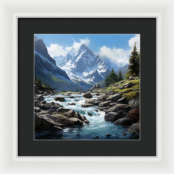 Mountain Stream - Framed Print