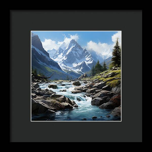 Mountain Stream - Framed Print