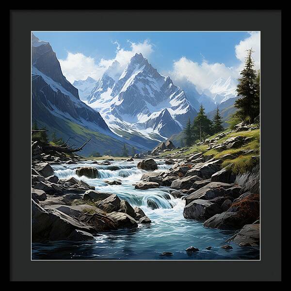 Mountain Stream - Framed Print