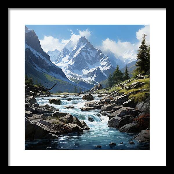 Mountain Stream - Framed Print