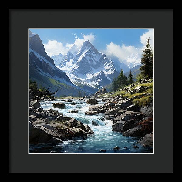 Mountain Stream - Framed Print