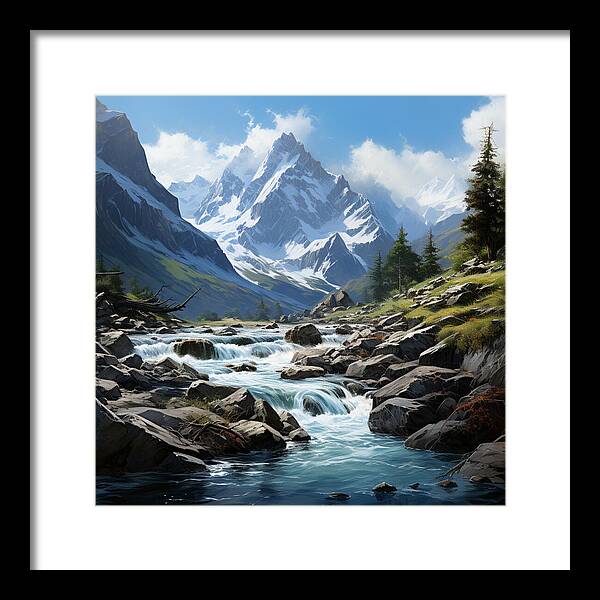 Mountain Stream - Framed Print