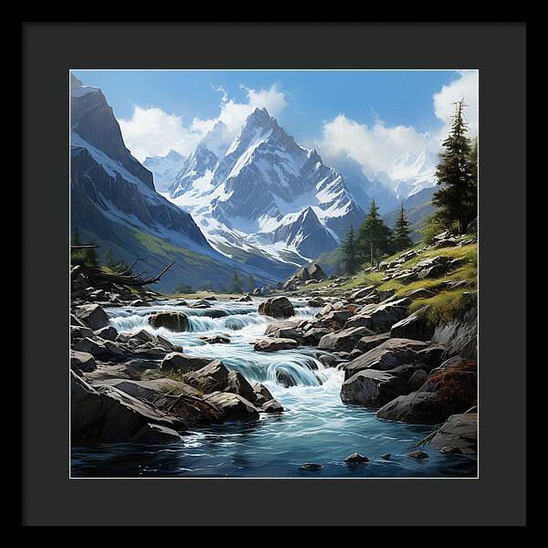 Mountain Stream - Framed Print