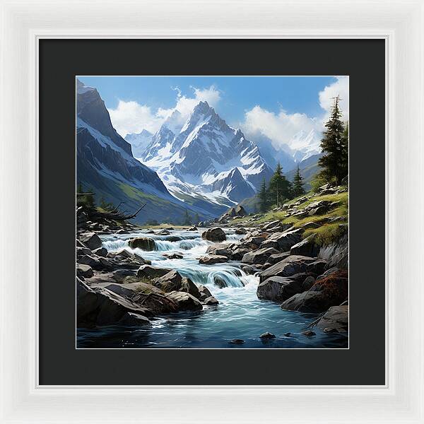 Mountain Stream - Framed Print
