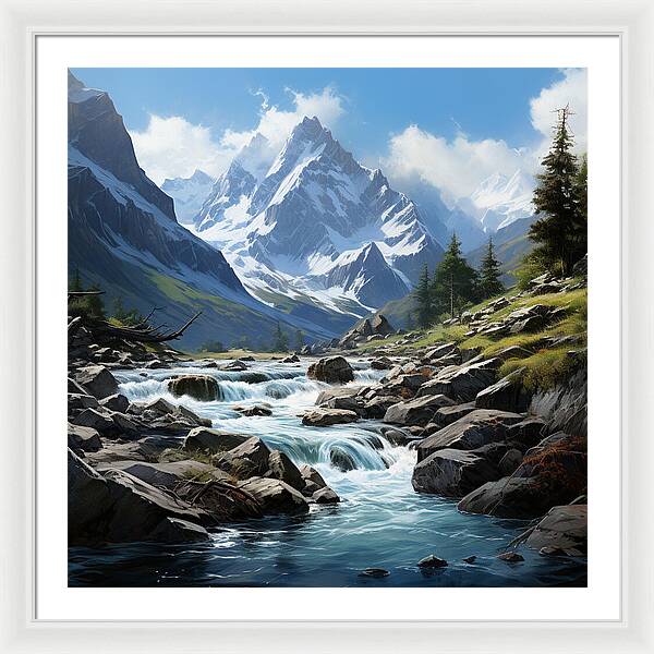 Mountain Stream - Framed Print