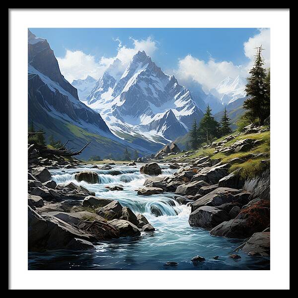 Mountain Stream - Framed Print