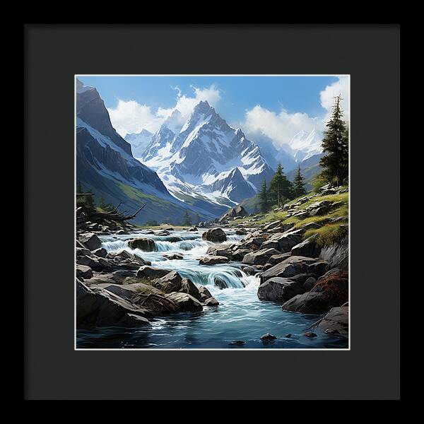 Mountain Stream - Framed Print