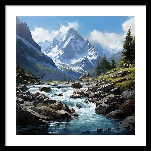Mountain Stream - Framed Print