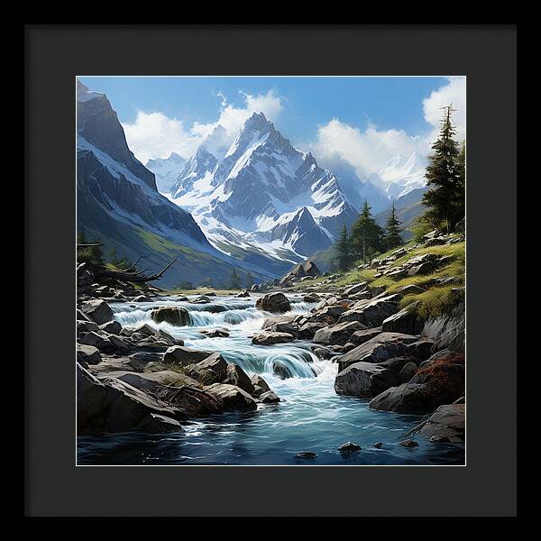 Mountain Stream - Framed Print