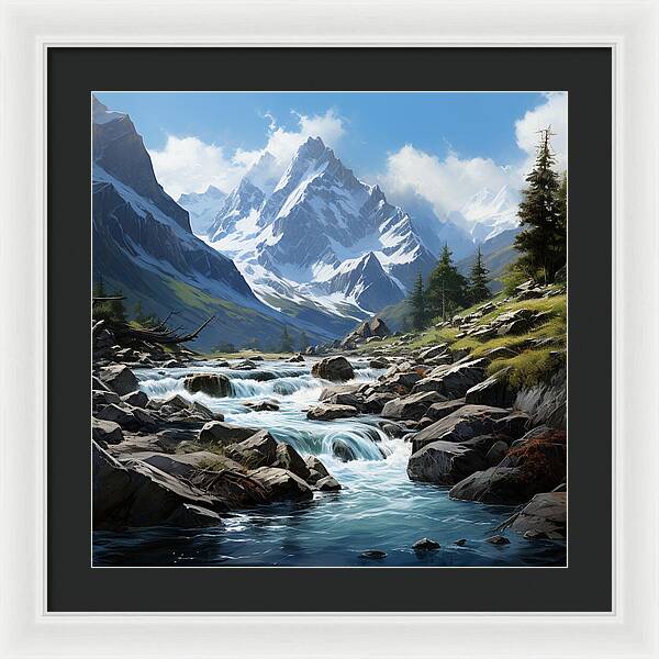 Mountain Stream - Framed Print