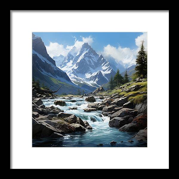 Mountain Stream - Framed Print