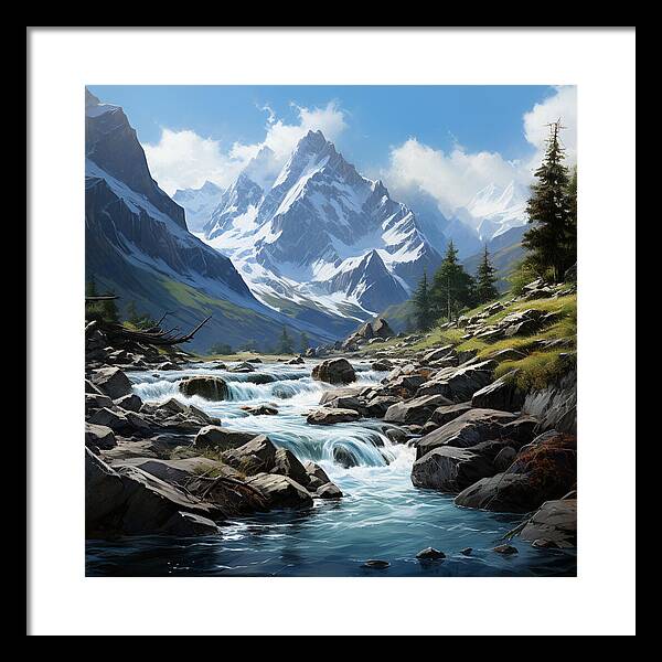 Mountain Stream - Framed Print