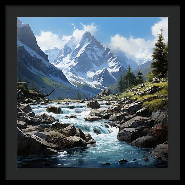 Mountain Stream - Framed Print