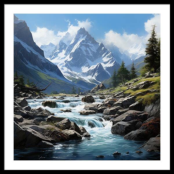 Mountain Stream - Framed Print