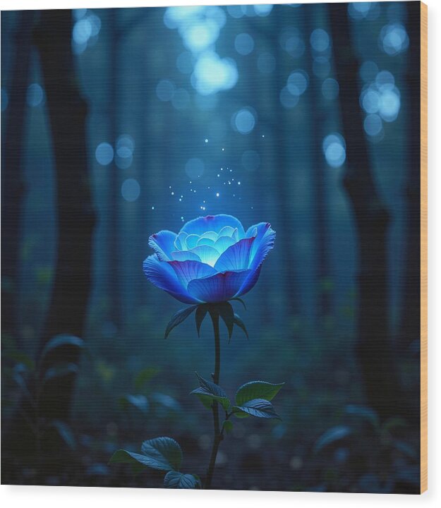 Mystic Blue - Wood Print
