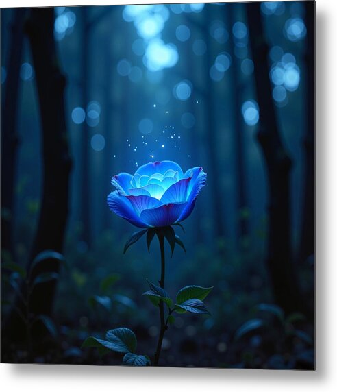 Mystic Blue - Metal Print