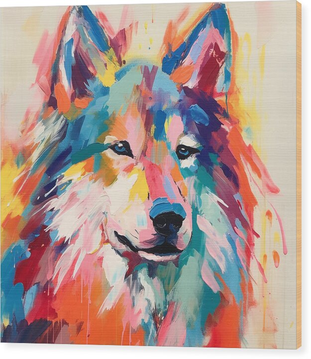 Mystic Husky - Wood Print
