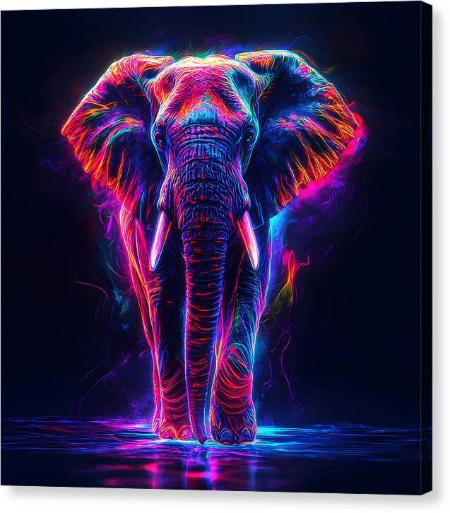 Neon Majesty - Canvas Print