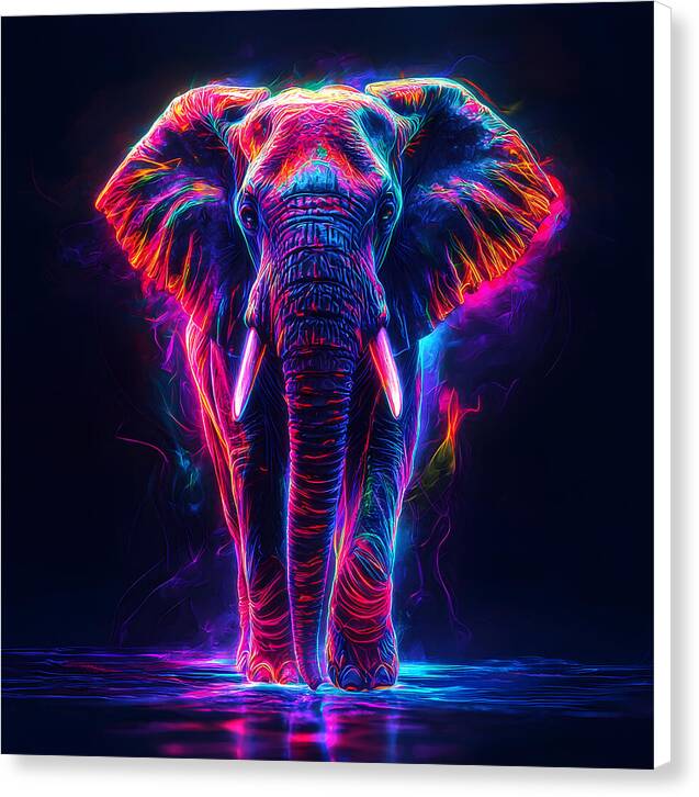 Neon Majesty - Canvas Print